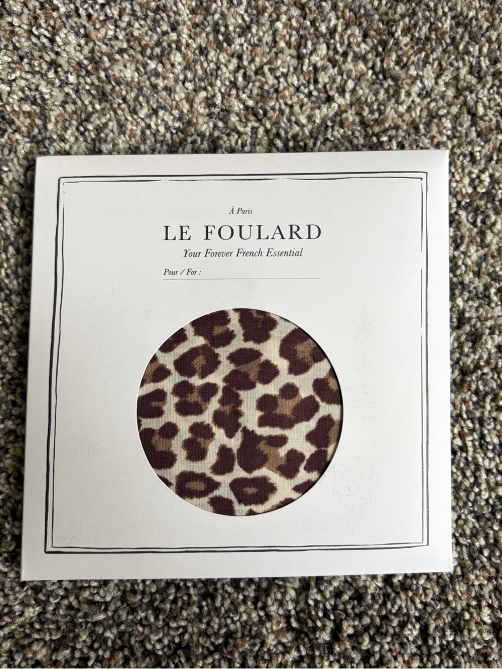 Sezane Leopard Print Scarf